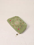 Elizabeth Scarlett Velvet Coin Purse - Olive Earth Goddess