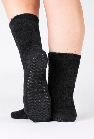 Grip Sock - Happy Cloud Crew Black