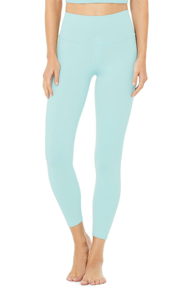 High-Waist Airbrush Legging - Blue Quartz 7/8