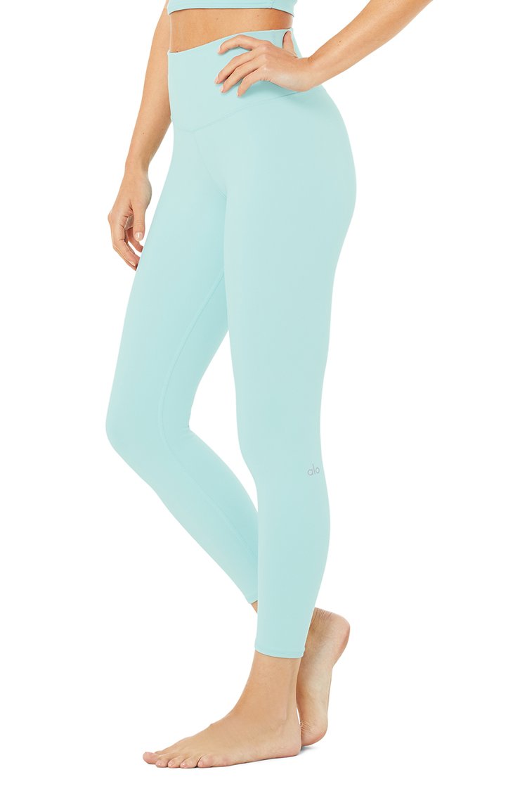 High-Waist Airbrush Legging - Blue Quartz 7/8