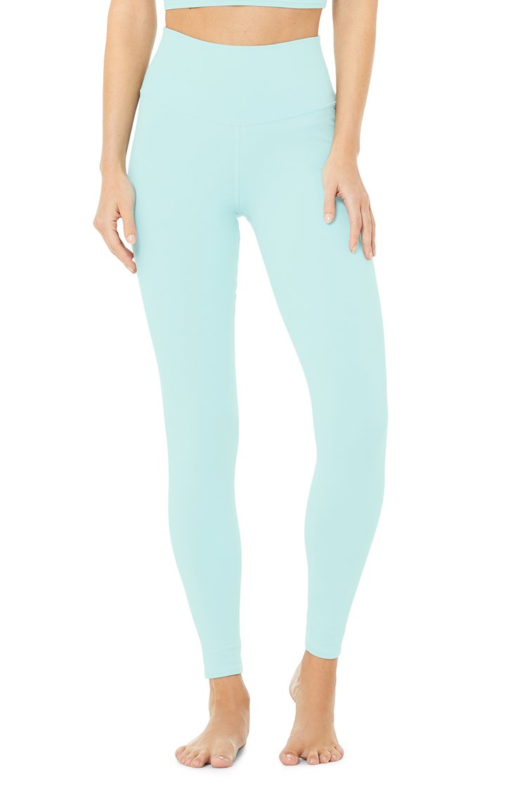 High-Waist Airbrush Legging - Blue Quartz