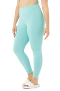 High-Waist Airbrush Legging - Blue Quartz