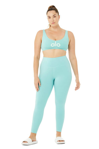 High-Waist Airbrush Legging - Blue Quartz