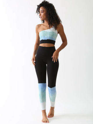 Sunset Leggings - Onyx / Periwinkle / Seafoam