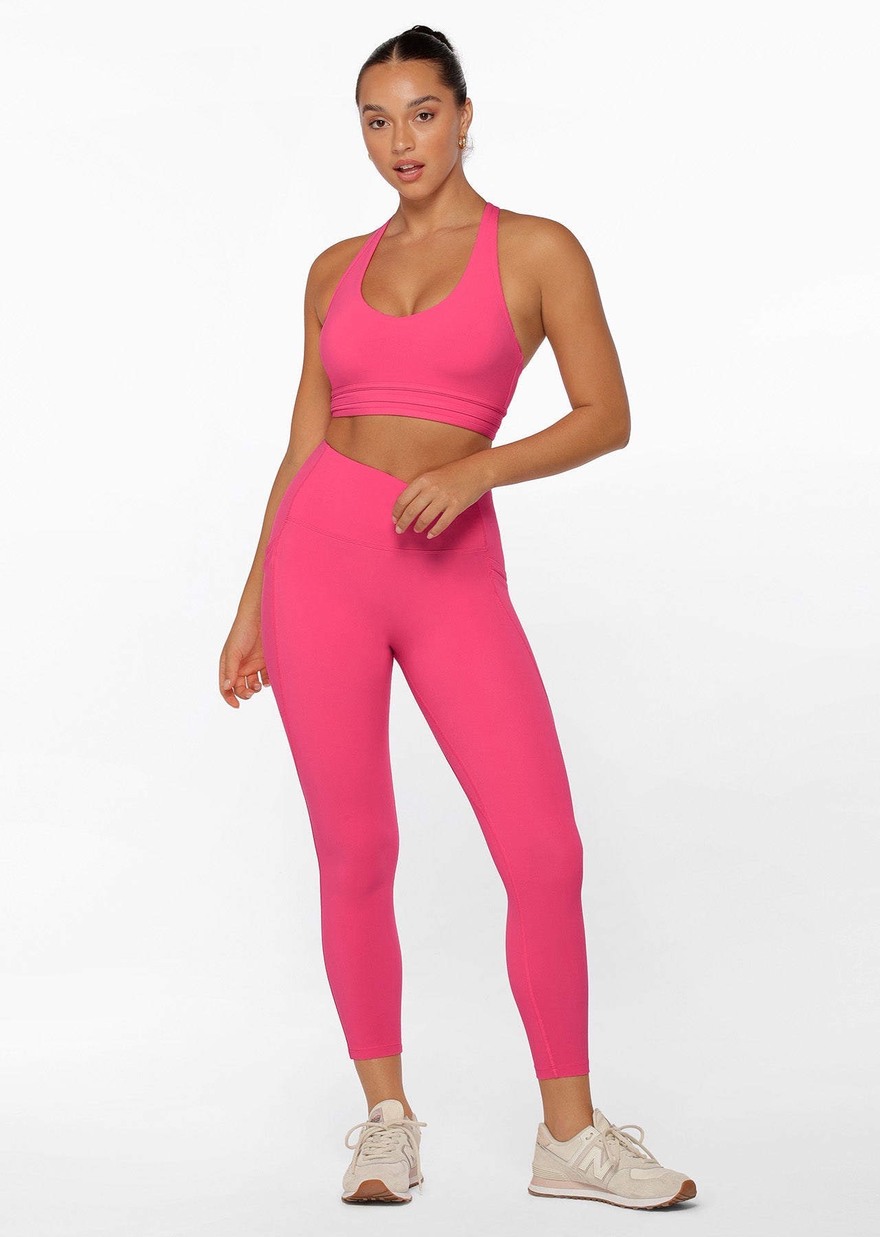 Be Active Eco No Ride Ankle Biter Leggings - Rose Pink