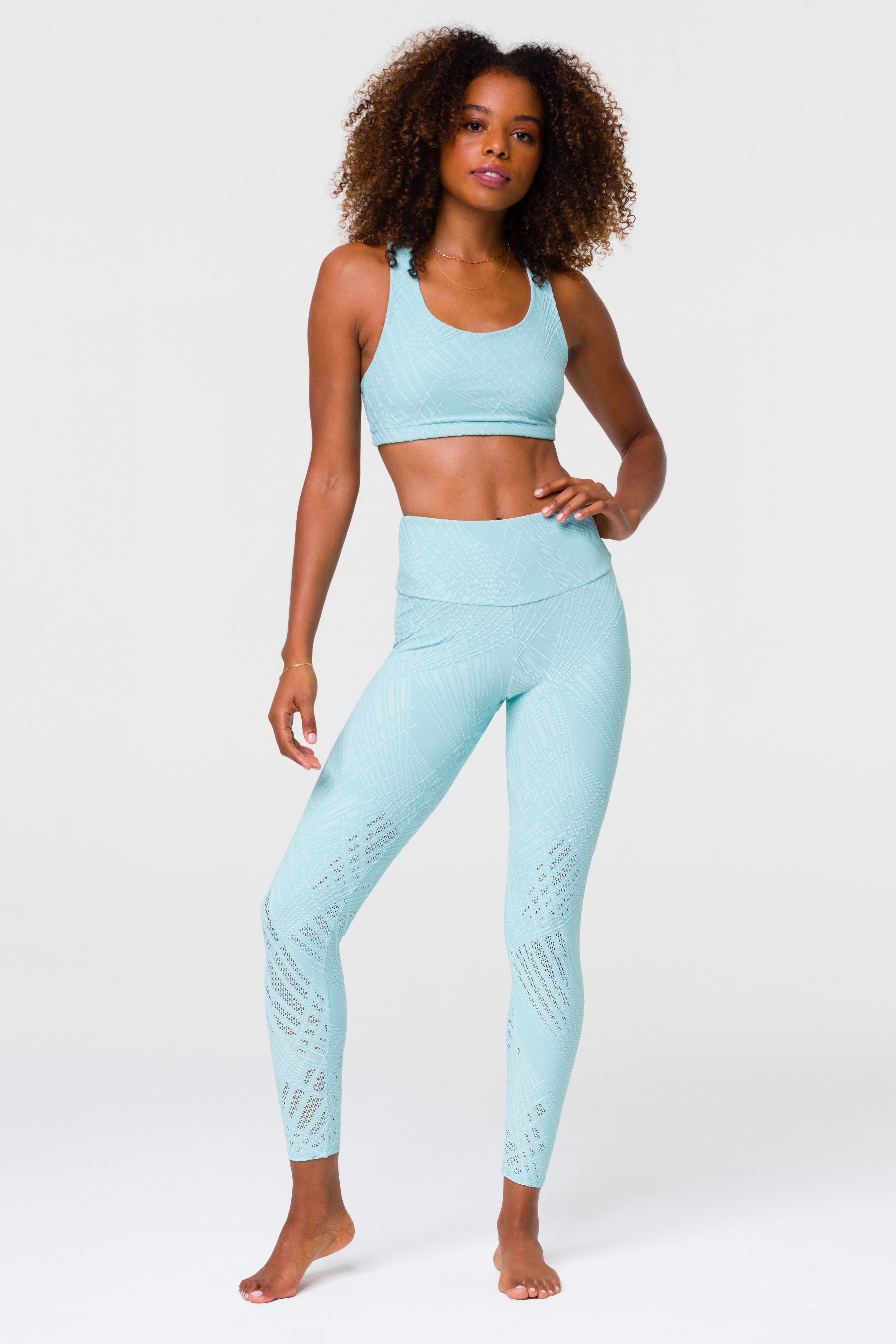 Selenite Midi Legging - Blue Tint Selenite