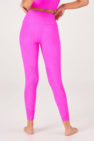 Selenite Midi Legging - Knockout Pink